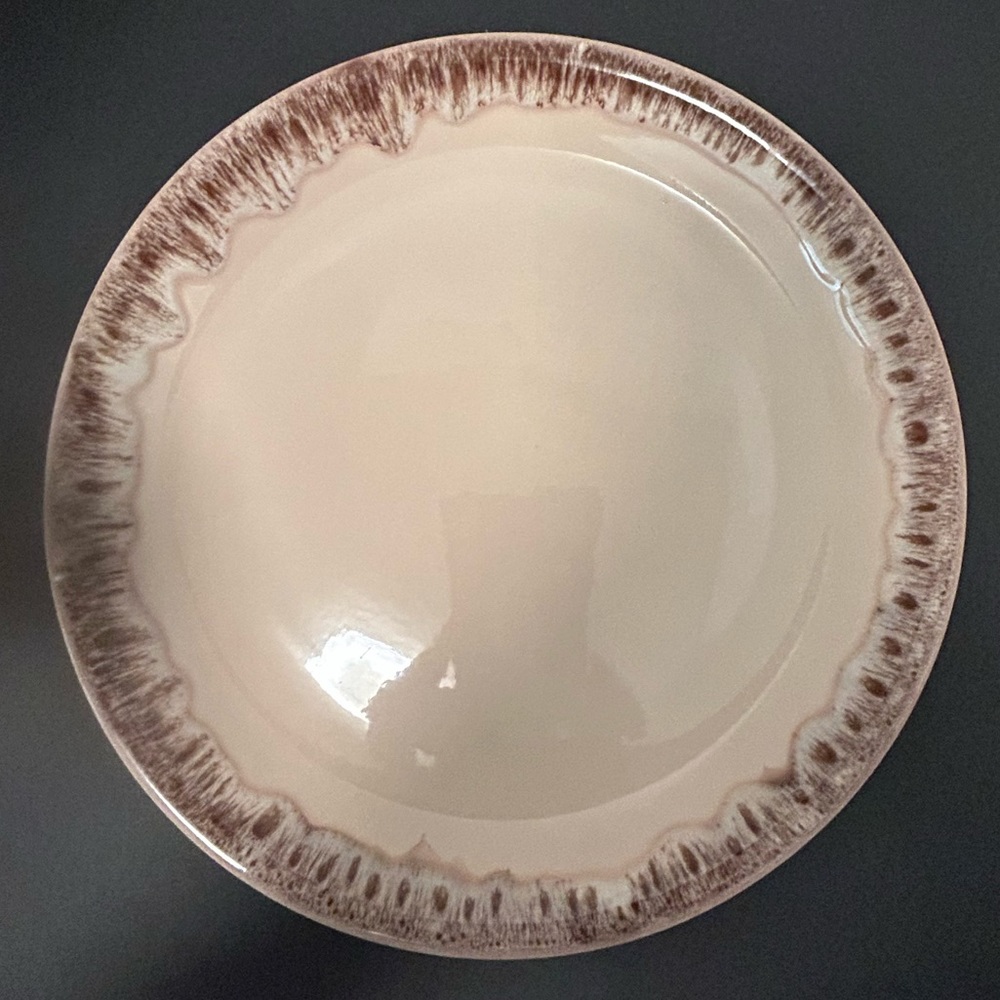Vernonware California Shadows 10” Pottery Dinner Plate. Mid Century Vintage EUC